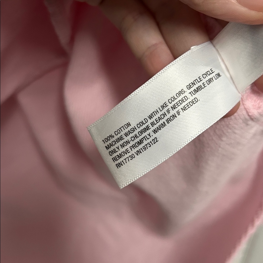 Pink Corduroy Oversized Button Up Shirt - Picture 4 of 5